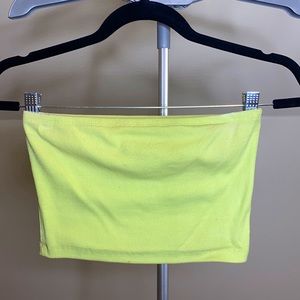 Green Cropped Tube Top!